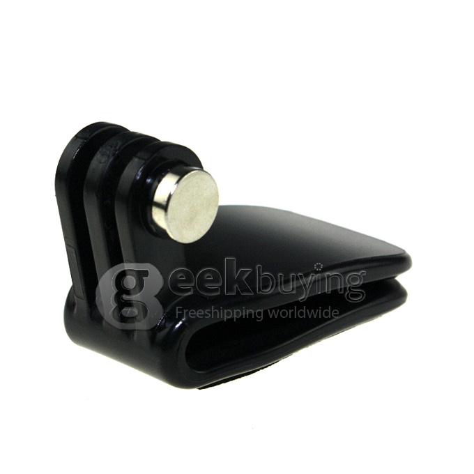 Head Monopod Helmet Quick-Release Clip Mount for All GOPRO HD Hero 3+ / 3 / 2 / 1 /SJ4000 (Black)