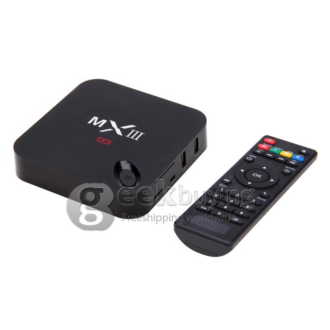 Bundle MXIII Amlogic S802 KODI 4K2K TV BOX 2G/8G + Tronsmart TSM01 English Version Air Mouse - Black
