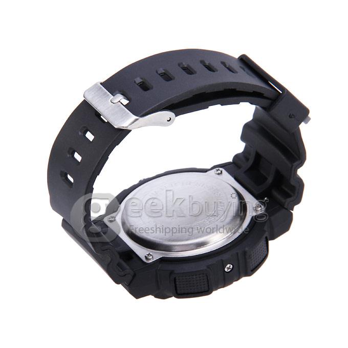 ALIKE Waterproof Shock Resistant Digital & Analog Quartz Sport Wrist Watch Timepiece for Men - Silver