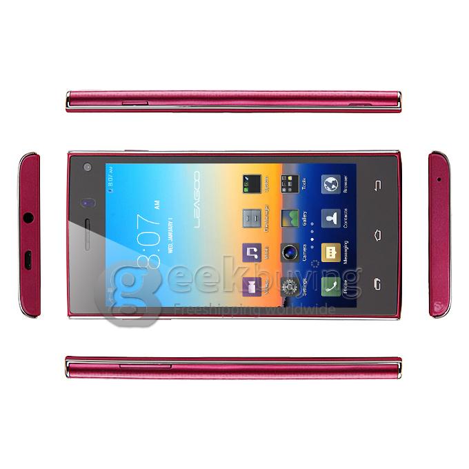 Leagoo Lead 3 MTK6582 Quad Core 1.3GHz 4.5 Inch Android 4.4.2 OS Smartphone 512MB RAM 4GB ROM 5.0MP 3G/GPS Red