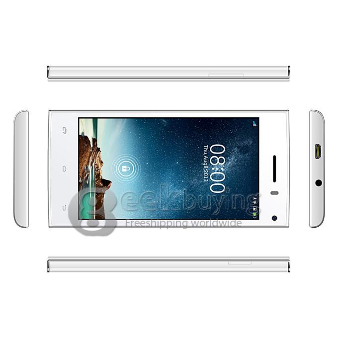 Leagoo Lead 3 MTK6582 Quad core 1.3GHz 4.5Inch QHD IPS Screen Cell Phone 512MB+4GB 5.0MP+2.0MP Android4.4.2 OS 3G/GPS - White