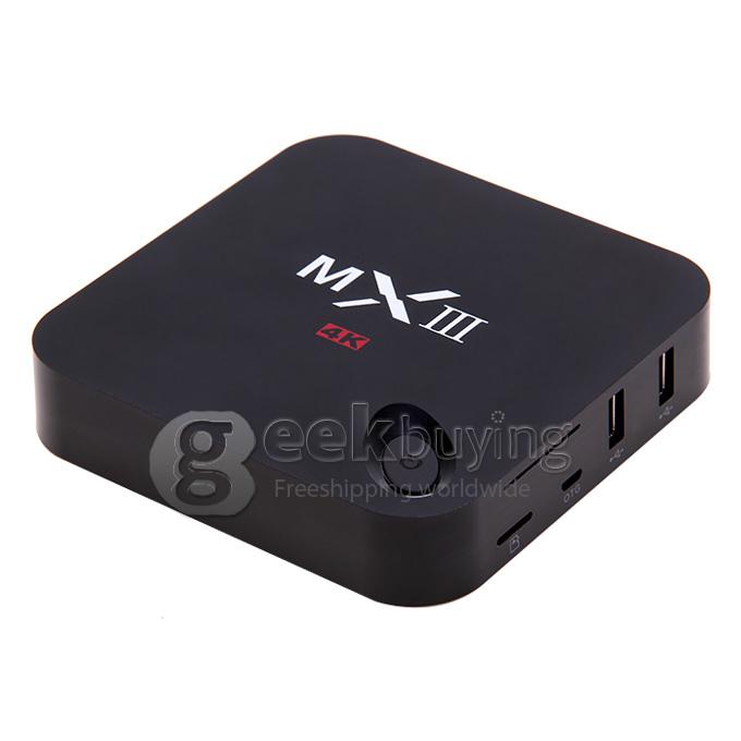 Bundle MXIII Amlogic S802 KODI 4K2K TV BOX 2G/8G + Tronsmart TSM01 English Version Air Mouse - Black