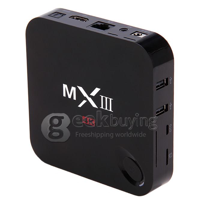 Bundle MXIII Amlogic S802 KODI 4K2K TV BOX 2G/8G + Tronsmart TSM01 English Version Air Mouse - Black