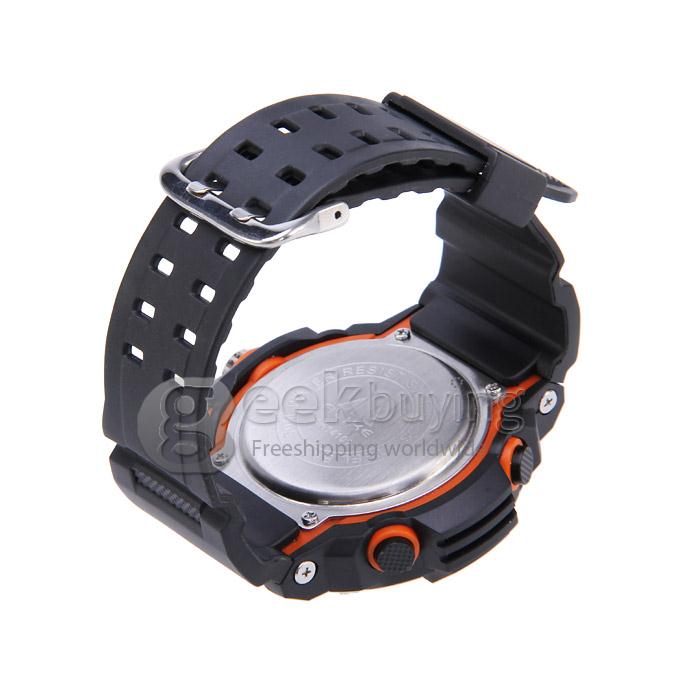 ALIKE AK1410 Waterproof Multi Function Quartz Analog & Digital Sport Wrist Watch Timepiece for Men - Orange