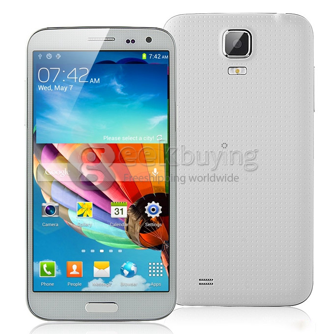 G9000 MTK6592 Octa Core 1.7GHz 5.1 Inch Android 4.2 OS Smartphone 1GB RAM 16GB ROM 13.0MP 3G GPS OTG Miracast White