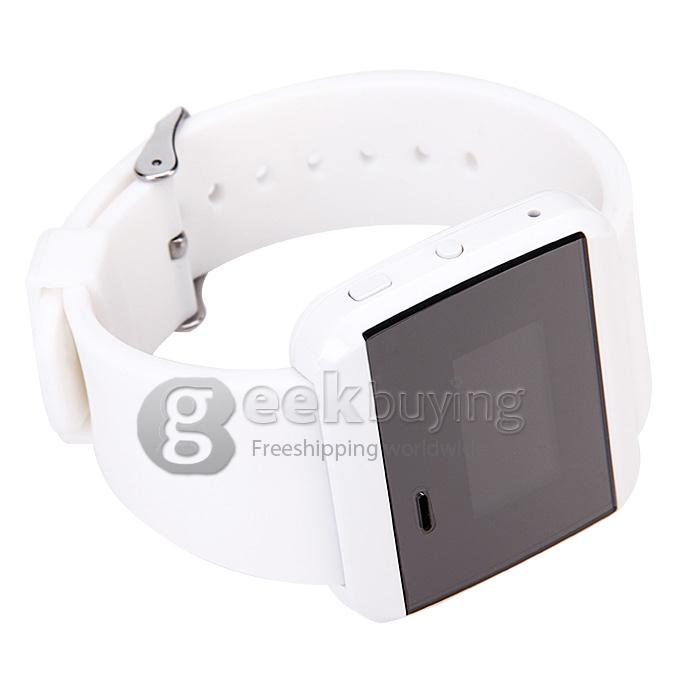 U Watch 2S Waterproof Bluetooth Touch Screen Smart Watch Sync Phone Remote Camera for Android iOS Phone - White