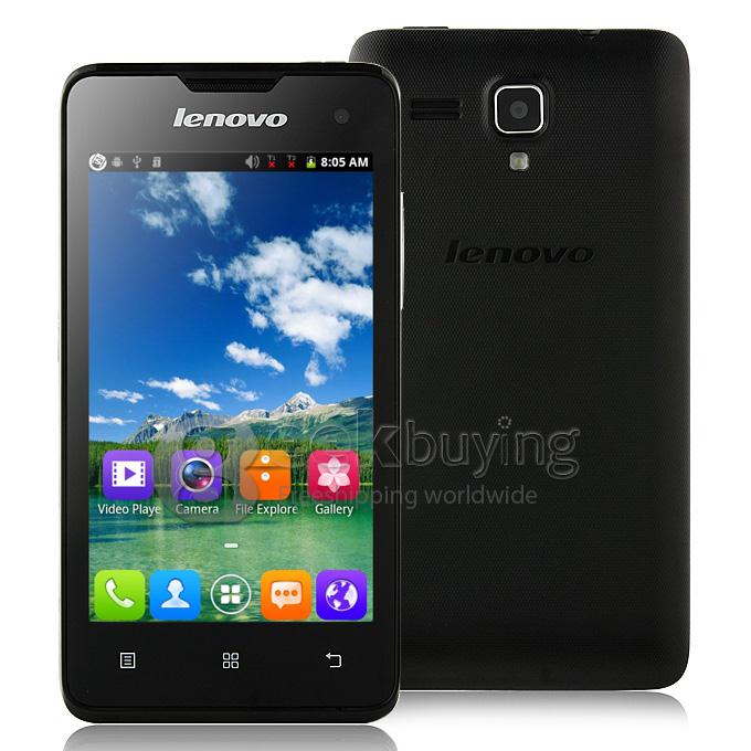 Lenovo A396 SC8830A Quad core 1.2GHz 4.0 Inch Android 2.3 Smartphone 256MB RAM 256 ROM WiFi OTA - Black