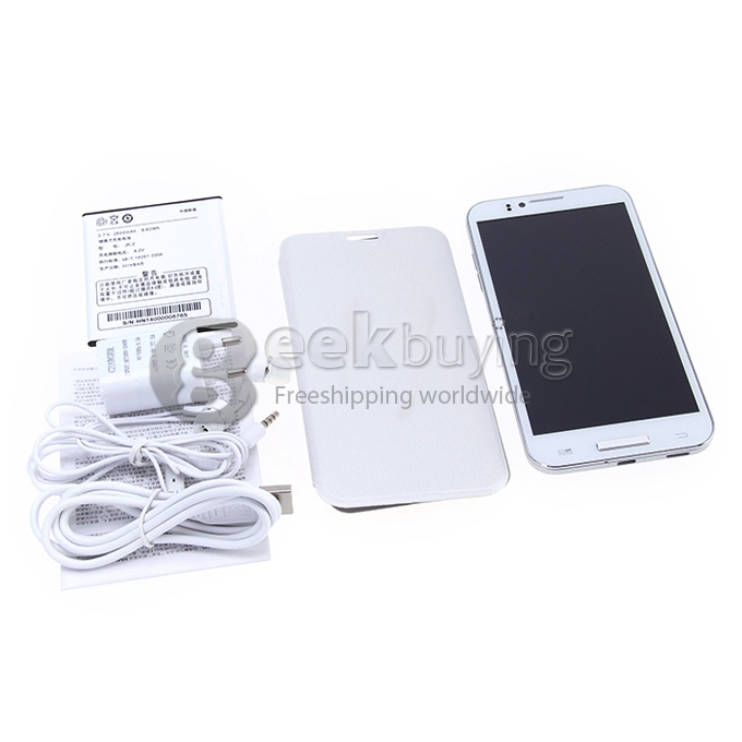 JIAKE JK2 MTK6592 Octa core 1.7GHz 5.5Inch Android 4.4 HD Cell Phone 1GB RAM 8GB ROM 8.0MP HD 3G/GPS - White