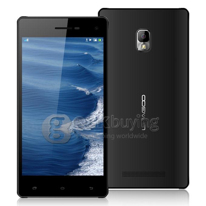 Leagoo Lead 2 MTK6582 Quad Core 1.3GHz 5.0Inch Android4.4.2 OS Smartphone 1GB+8GB IPS QHD Screen 13.0MP 3G/GPS - Black