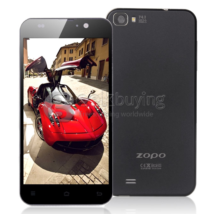 ZOPO ZP980+ MTK6592 Octa Core 1.7GHz 5.0 Inch Android 4.2 OS Smartphone 2GB RAM 16GB ROM 14.0MP 3G/GPS/OTG/Gyroscope Black