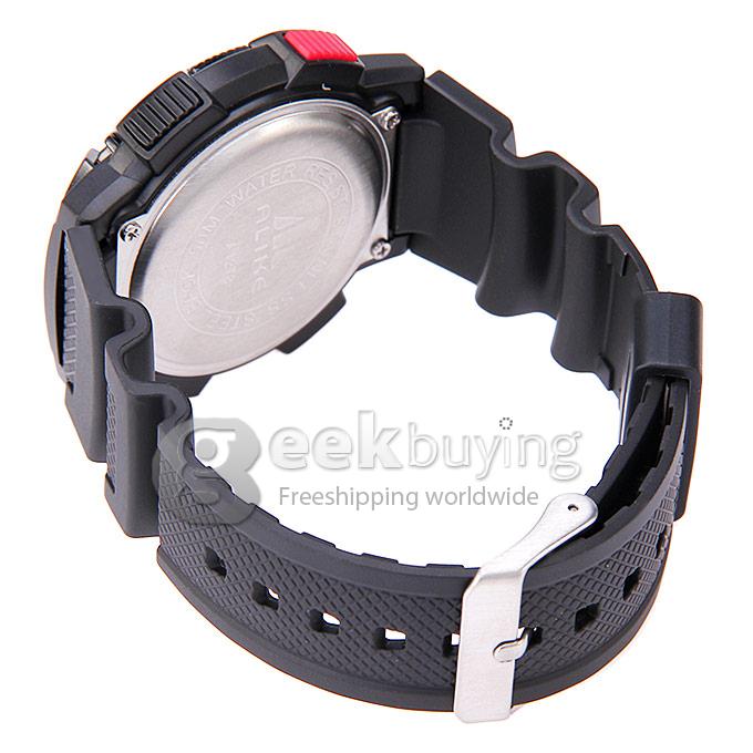 ALIKE A1278 Waterproof Digital Quartz Sport Wristwatch Timepiece with Rubber Band for Men - Red