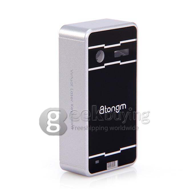 Atongm M1 Bluetooth Laser Projection Virtual Keyboard for iPhone/iPad/Android Tablet/Windows PC/Smartphone/Macbook