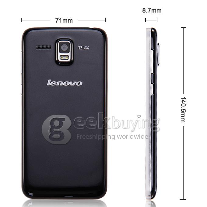 Lenovo A8 A806 Golden Warrior MTK6592 Octa Core 1.7GHz 5.0 Inch Android 4.4 Smartphone 2G RAM 16GB ROM 4G FDD LTE HD 13.0MP - Black