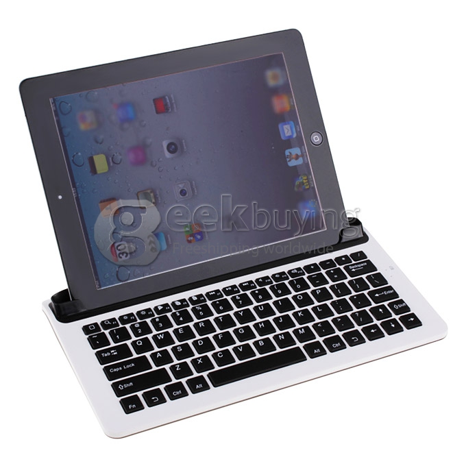 Universal Bluetooth 3.0 Keyboard with Holder Function for 9.7~10.1 Inch Tablet PC - Black