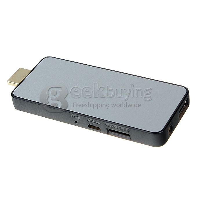 IMITO QX1 RK3188 1.6GHz Quad Core Android 4.2.2 Mini PC TV Box Dongle 2G/8G Bluetooth - Silver