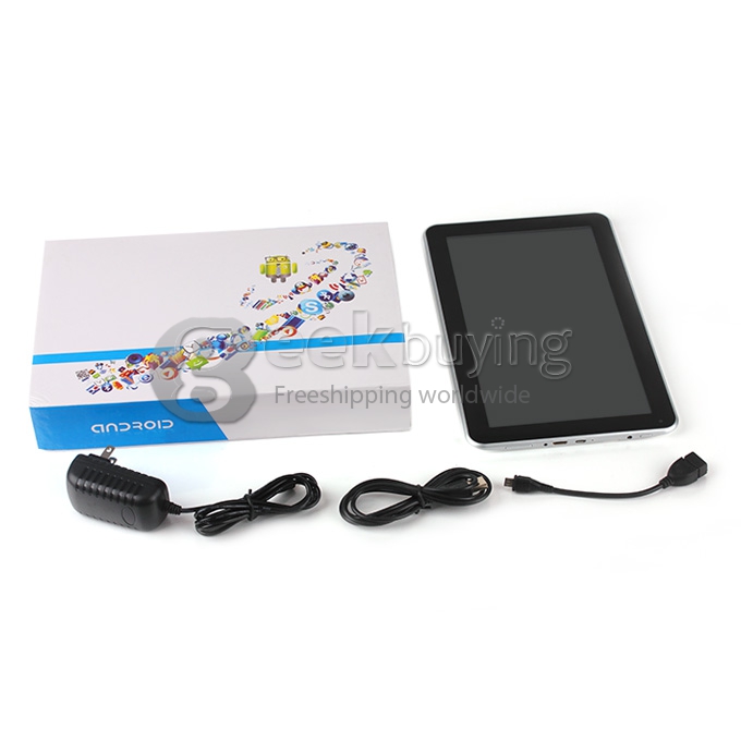 Z750 RK3168 Dual Core 10 Inch Android 4.2 OS Tablet PC 1GB RAM 8GB ROM Capacitive Touch Screen 1024*768 - White