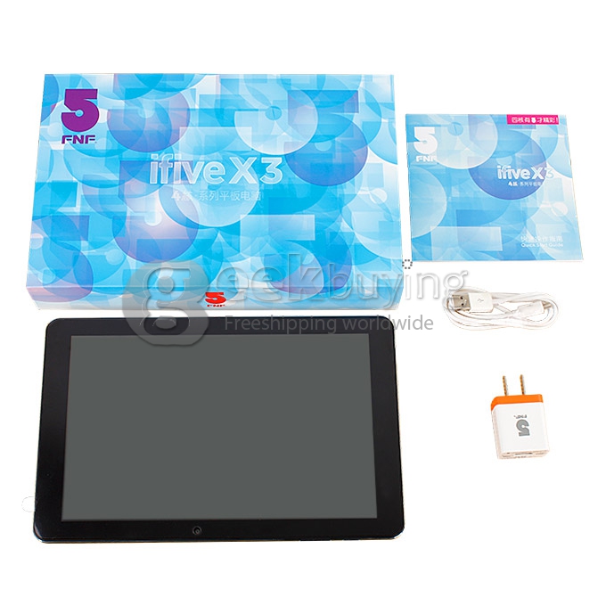 FNF iFive X3 RK3188 Quad Core 10.1 Inch Android 4.2 OS Tablet PC 2GB RAM 16GB ROM IPS Capacitive Touch Screen 1920*1200- Blue