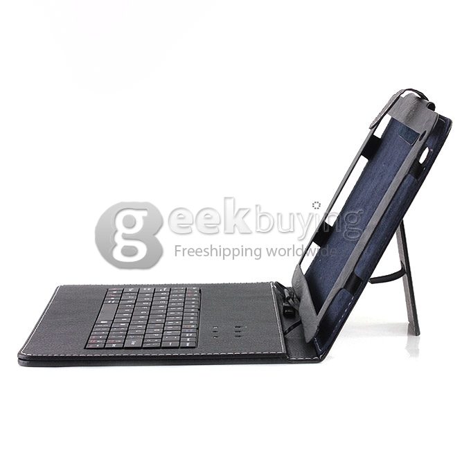 High Quality Special Keyboard Leather Case Cover for PIPO M6 - Black