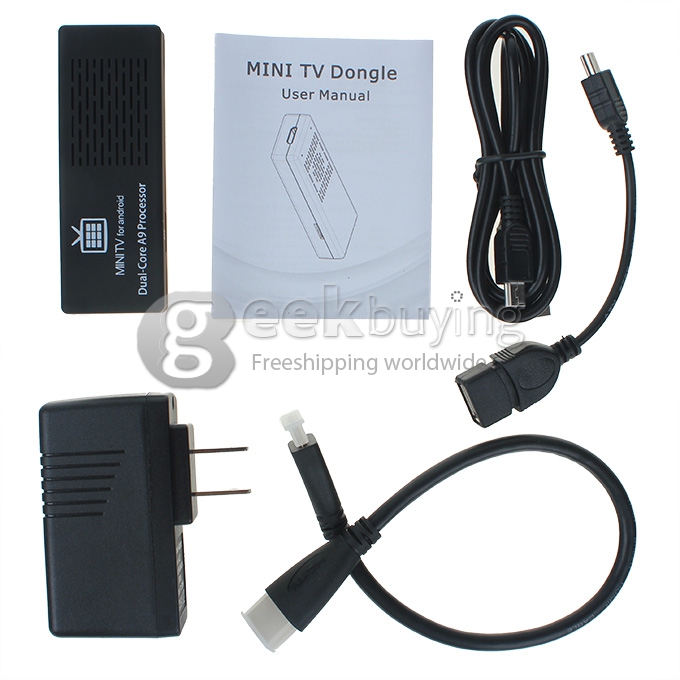 Tronsmart MK808 Google TV-BOX Mini PC Android 4.1.1 Rockchip RK3066 Dual Core Cortex A9 1G/8G Black