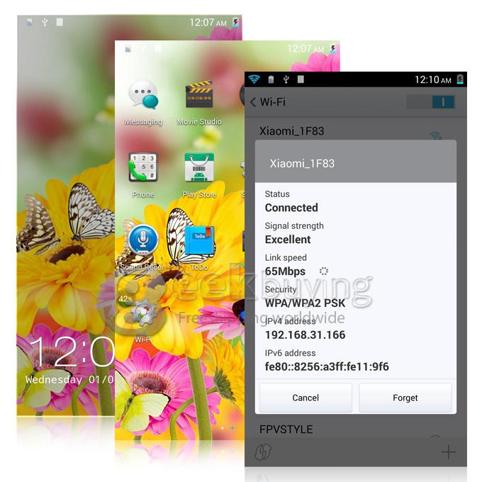 MPIE 909T MTK6582 Quad Core 1.3GHz 5.5 Inch Android 4.4.2 Smartphone 1GB RAM 8GB ROM FHD IPS OGS 3G 13MP OTG NFC - White