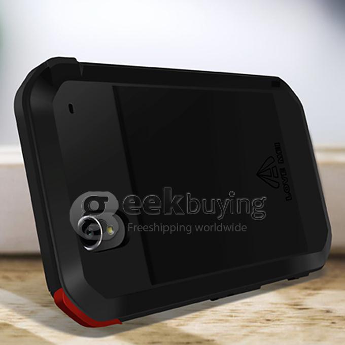 Love Mei Shock Water Proof Heavy Duty Rugged Aluminum Metal Cover Case for SONY Xperia T2 Ultra - Black
