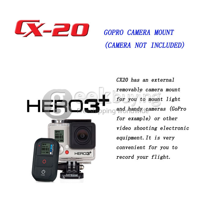 Cheerson CX-20 2.4GHz RC 6-Axis Gyro Quadcopter Auto-Pathfinder Aircraft FPV Drone RTF With GPS Open-source New Version Mode 2
