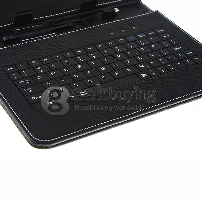 7 inch Tablet PC Micro USB Keyboard Leather Case Cover