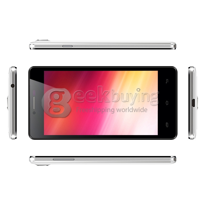 CUBOT S208 MTK6582 Quad Core 1.3GHz 5.0 Inch Android 4.2 OS Smartphone 1GB RAM 16GB ROM 8.0MP 3G/OTG With Leather Case - White