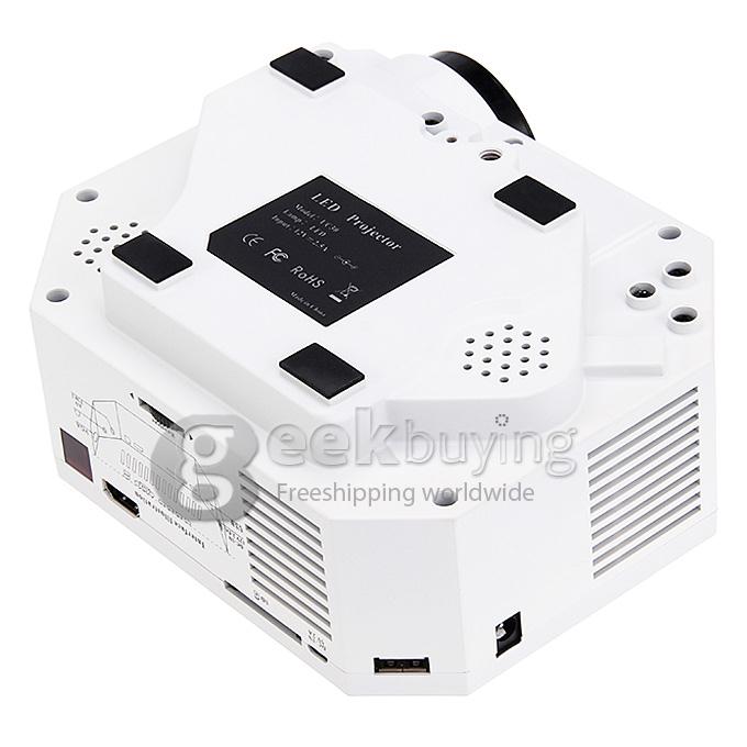 UC30 1080P Portable Led Projector HDMI Home Theater Projector Support HDMI VGA AV USB Digital projector for PC EU Plug