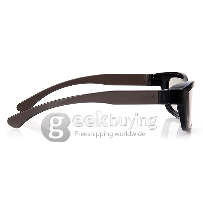 A73 Stylish Non-Flash Circularly Polarized 3D 3 Dimensional Glasses - Black