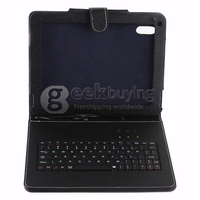 High Quality Special Keyboard Leather Case Cover for PIPO M6 - Black
