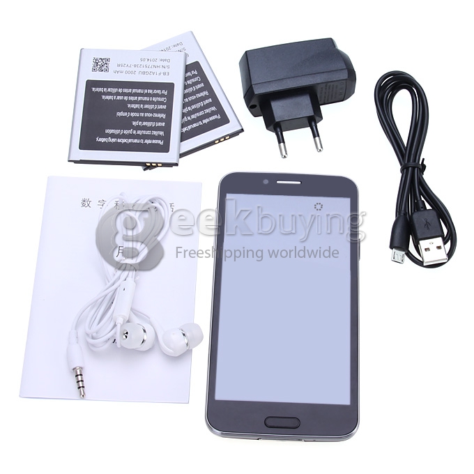 CUBOT S208 MTK6582 Quad Core 1.3GHz 5.0 Inch Android 4.2 OS Smartphone 1GB RAM 16GB ROM 8.0MP 3G/OTG With Leather Case Black