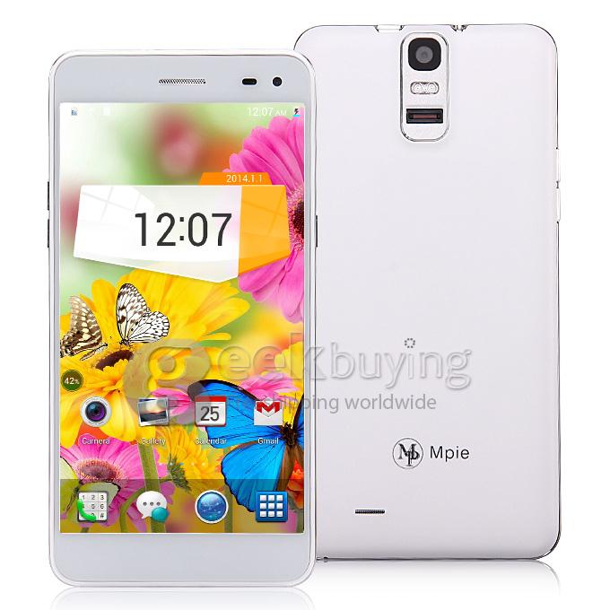 MPIE 909T MTK6582 Quad Core 1.3GHz 5.5 Inch Android 4.4.2 Smartphone 1GB RAM 8GB ROM FHD IPS OGS 3G 13MP OTG NFC - White