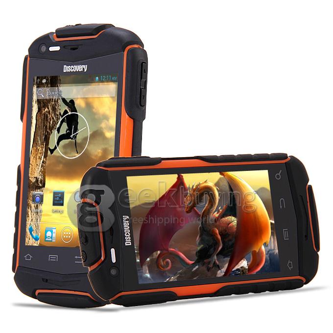 Discovery V5+ MTK6572 Dual Core 1.2GHz 3.5 Inch Android4.2.2 OS Smartphone Drfy Dual Cameras 3G/WIFI - Orange