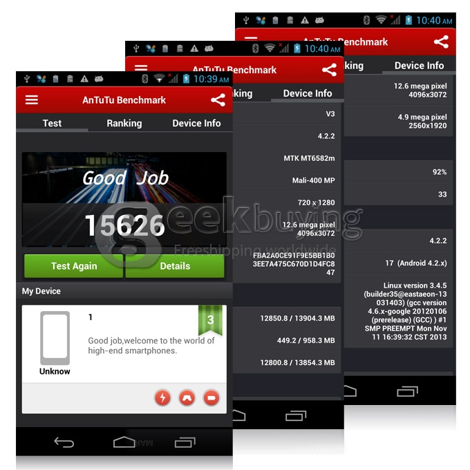 Inew V3 MTK6582 Quad core 1.3GHz 5.0 Inch Android 4.2 OS Smartphone 1GB RAM 16GB ROM 13.0MP NFC/OTG with 3G/GPS White