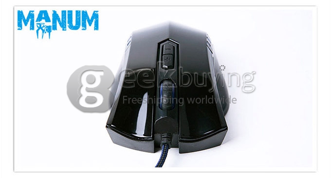 AULA MANUM Wired USB 2000 DPI 7D Gaming Mouse with 7 Colors Breath Light