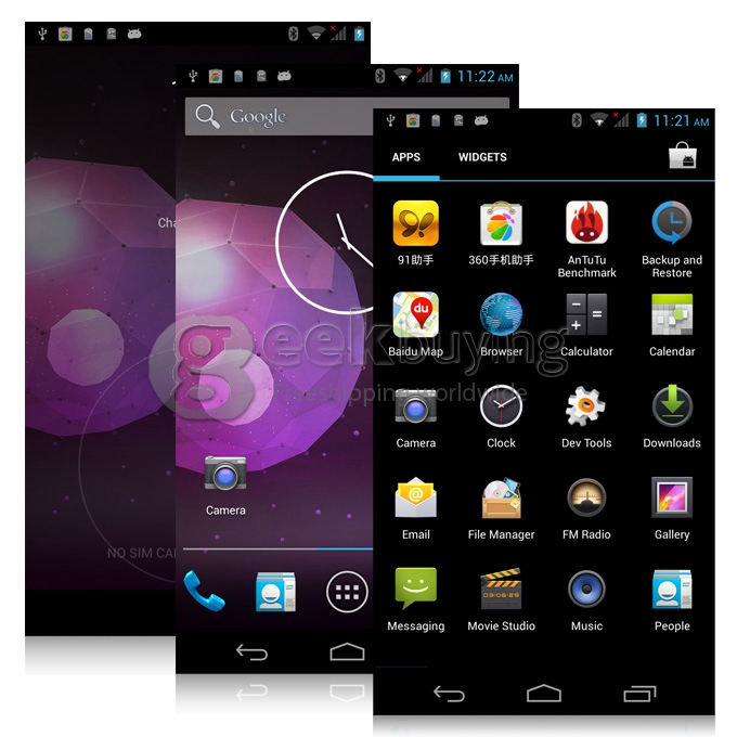 Inew V3 MTK6582 Quad core 1.3GHz 5.0 Inch Android 4.2 OS Smartphone 1GB RAM 16GB ROM 13.0MP NFC/OTG with 3G/GPS White