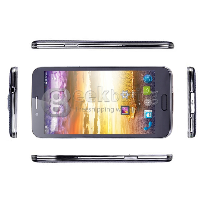 CUBOT S208 MTK6582 Quad Core 1.3GHz 5.0 Inch Android 4.2 OS Smartphone 1GB RAM 16GB ROM 8.0MP 3G/OTG With Leather Case Black