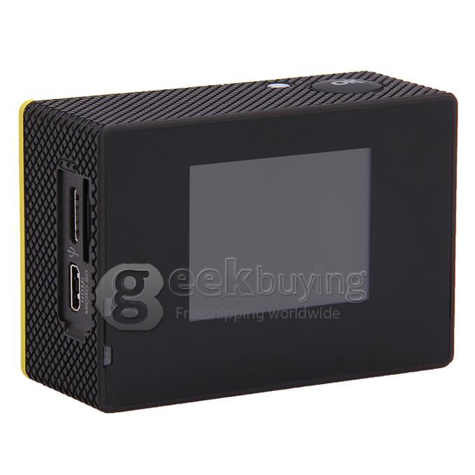 SJCAM Original SJ4000 WiFi Action Camera Novatek 12MP 1080P H.264 1.5 Inch 170 Degree Wide Angle Lens Diving HD Camcorder Car DVR support AV out - Yellow