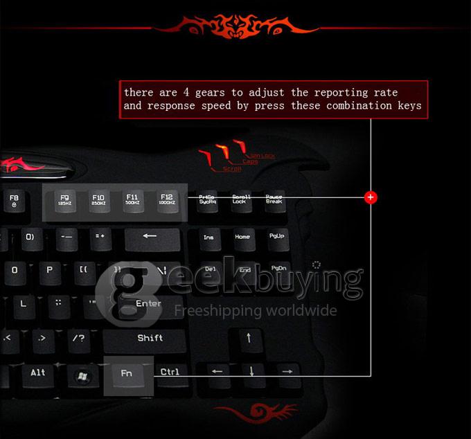 AULA Evil Spirit Mad Scorpion Dual-drive Professional Mechanical USB Wired Keyboard with 87 Keys - Black