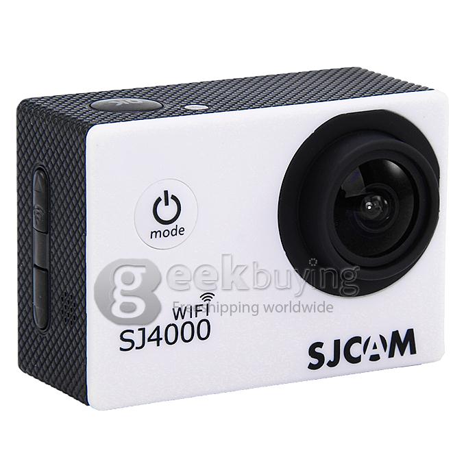 SJCAM Original SJ4000 WiFi Action Camera Novatek 12MP 1080P H.264 1.5 Inch 170 Degree Wide Angle Lens Diving HD Camcorder Car DVR support AV out - White