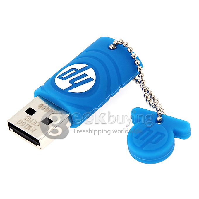 HP C350 16GB USB 2.0 High Speed Flash Drive U Disk Memory Stick USB Drive with Keychain - Blue