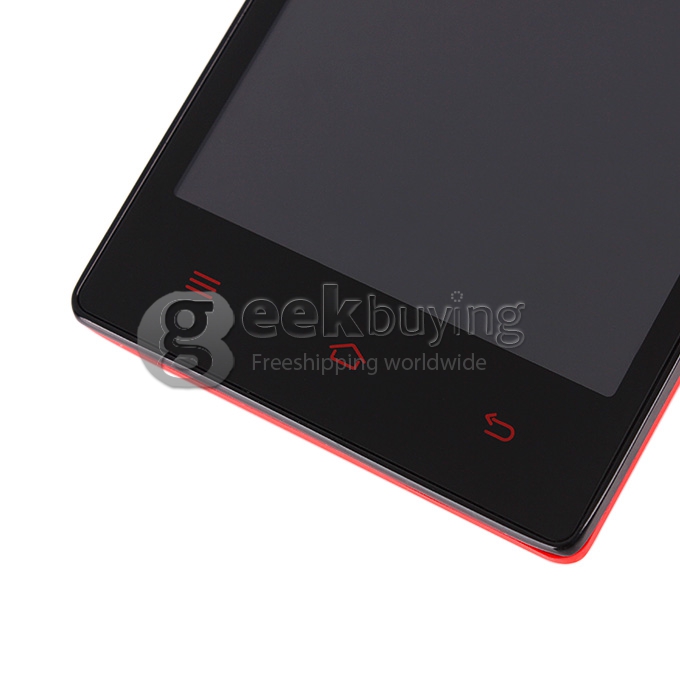 HTM M1 MTK6572 Dual Core 1.3GHz 4.7 Inch Android 4.2 OS Smartphone 512MB RAM 4G ROM 3G/GPS with Free leather Case - Red