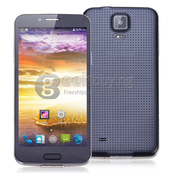CUBOT S208 MTK6582 Quad Core 1.3GHz 5.0 Inch Android 4.2 OS Smartphone 1GB RAM 16GB ROM 8.0MP 3G/OTG With Leather Case Black