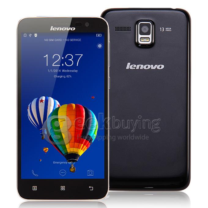 Lenovo A8 A806 Golden Warrior MTK6592 Octa Core 1.7GHz 5.0 Inch Android 4.4 Smartphone 2G RAM 16GB ROM 4G FDD LTE HD 13.0MP - Black