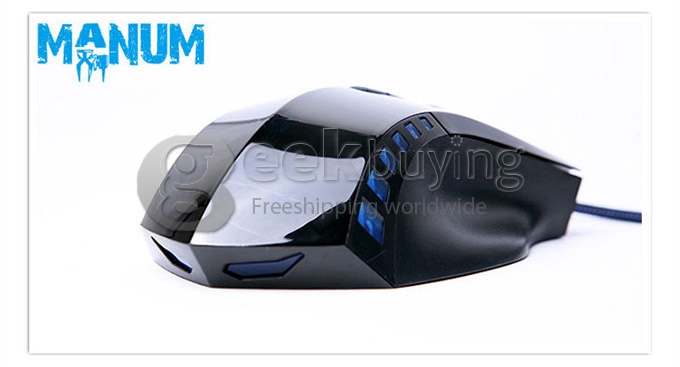 AULA MANUM Wired USB 2000 DPI 7D Gaming Mouse with 7 Colors Breath Light