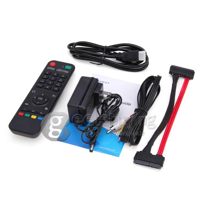 EWEAT EW802 Amlogic S802 Quad Core 2.0GHz Android 4.4 UHD 4K Mini TV BOX HDMI HDD Player 2G/16G 2.4G/5.8G Dual WIFI Antenna Bluetooth SATA