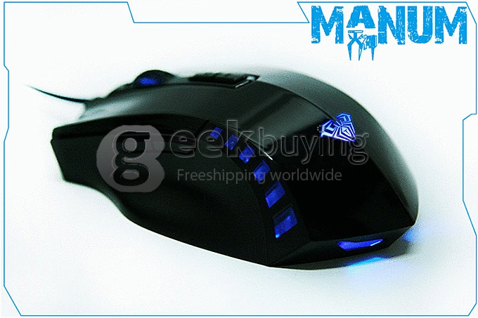 AULA MANUM Wired USB 2000 DPI 7D Gaming Mouse with 7 Colors Breath Light