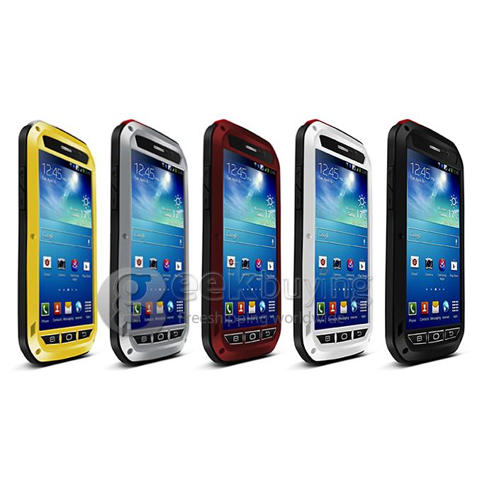 Love Mei Shock Water Proof Heavy Duty Rugged Aluminum Metal Cover Case For Galaxy Mega 5.8 i9150 - Black