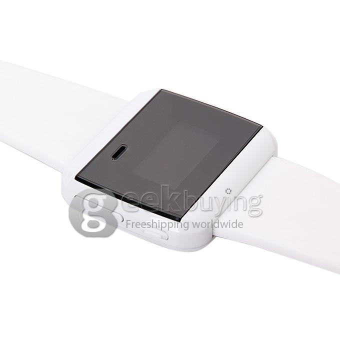 U Watch 2S Waterproof Bluetooth Touch Screen Smart Watch Sync Phone Remote Camera for Android iOS Phone - White